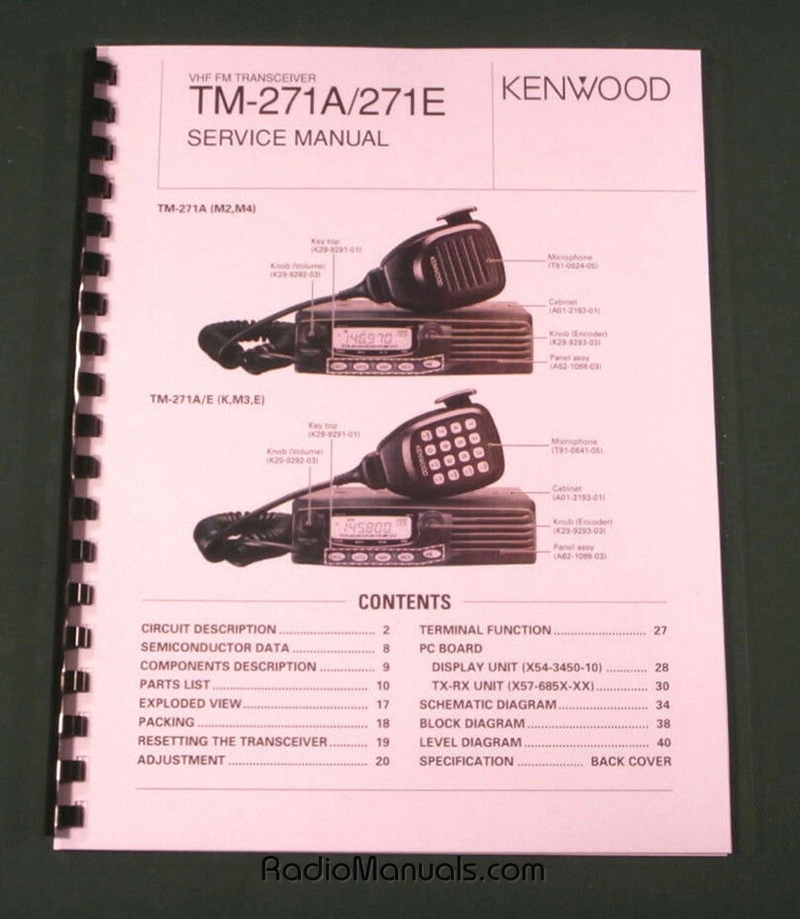 Kenwood TM-271A Service Manual